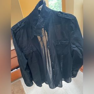 Black Denim & Supply Blouse